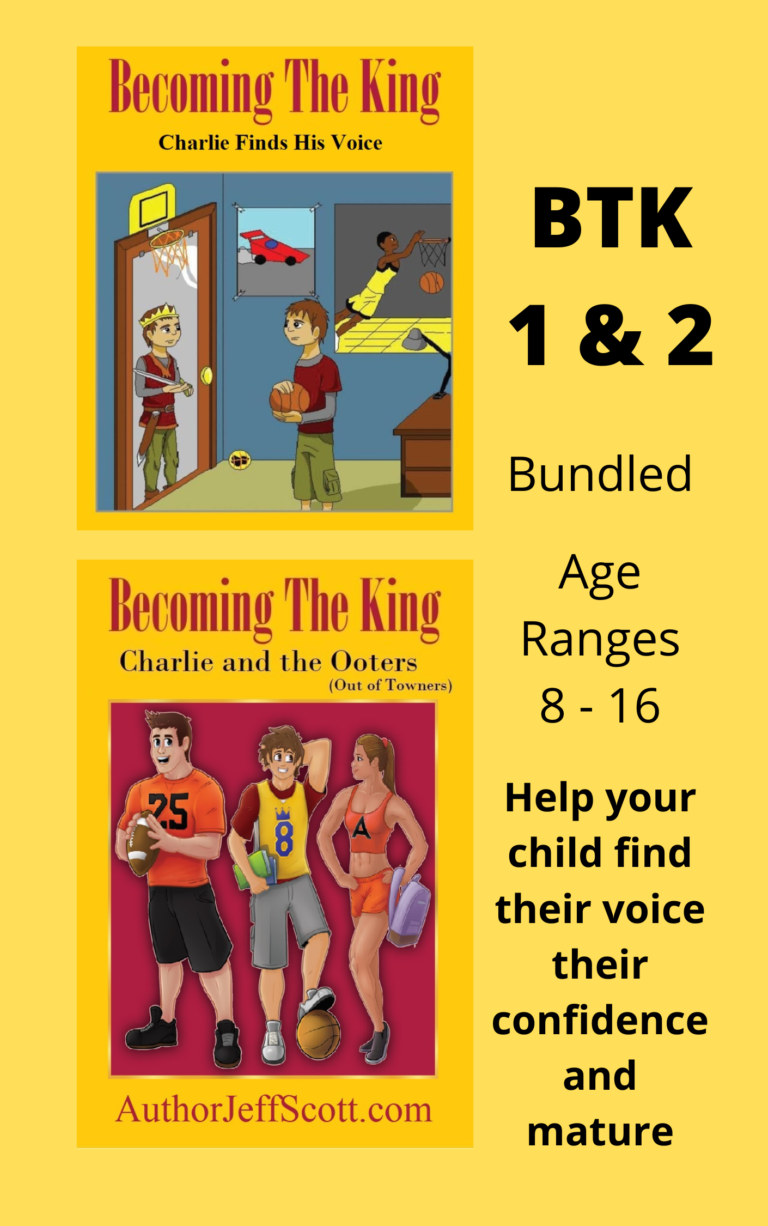 This image depicts the covers of the Becoming the King series 1 & 2.