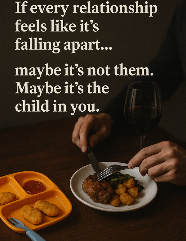 Image of kids meal v. adult meal